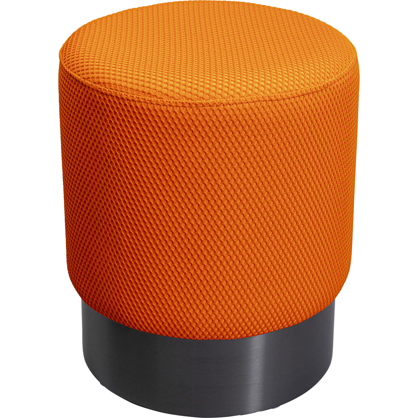 Пуф Jody Orange Mesh Black Ø35 см