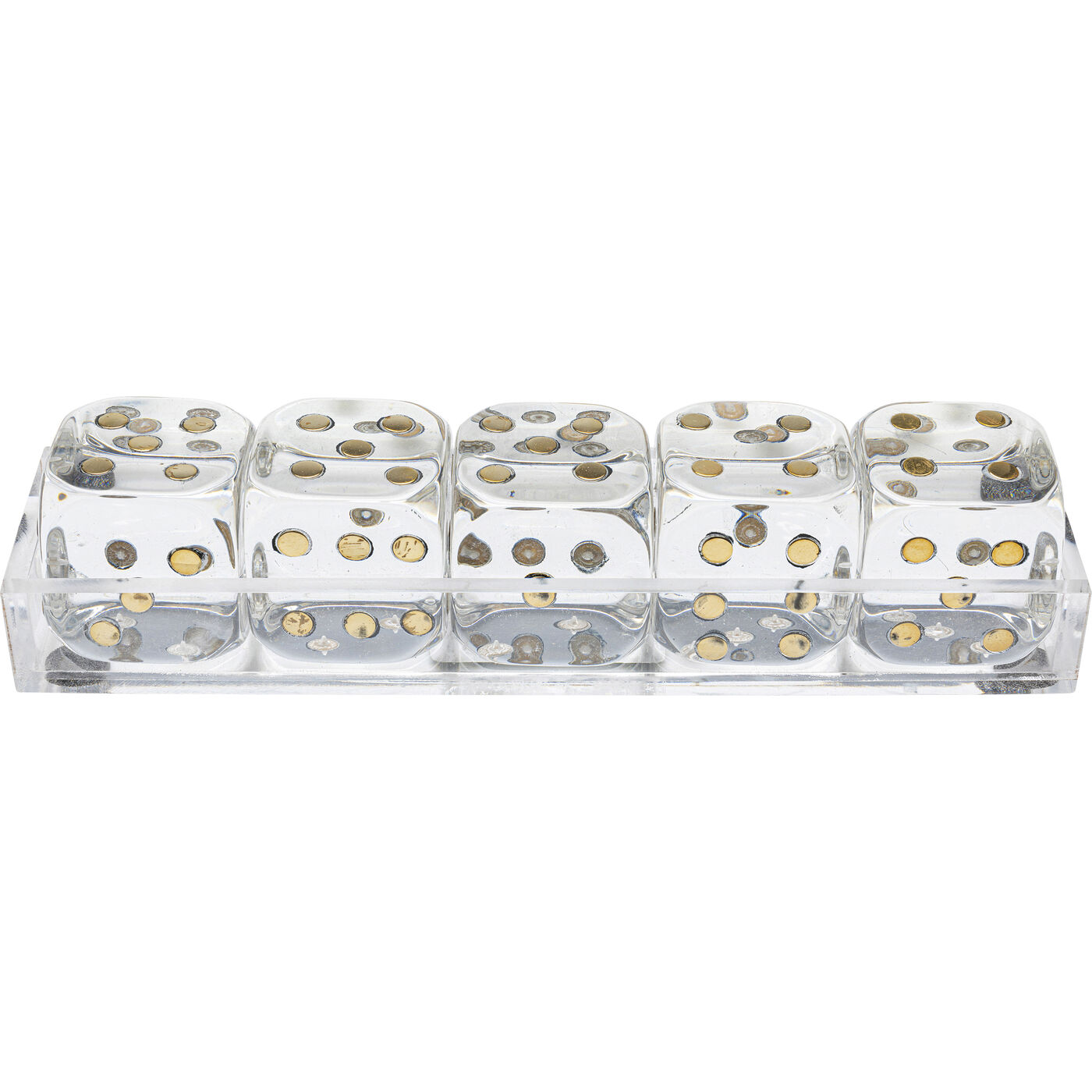 Объект декоравтиный Dice Transparent 17x4 см