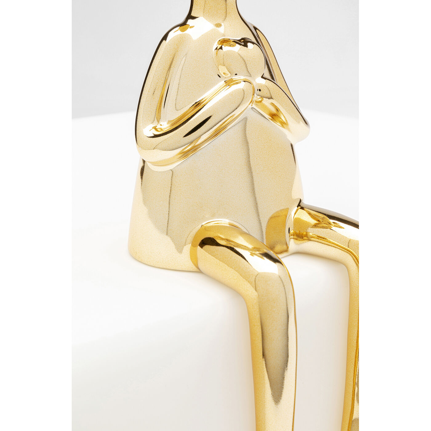 Фигура декоративная Sitting Rabbit Heart Gold 29 см