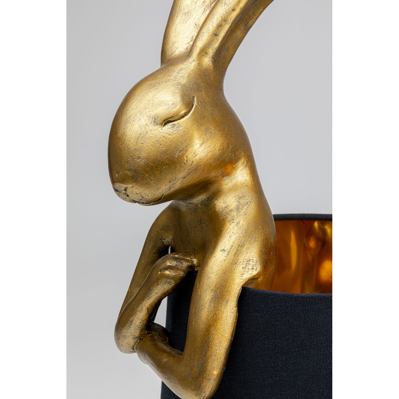 Светильник настольный Animal Rabbit Gold/Black 68 см