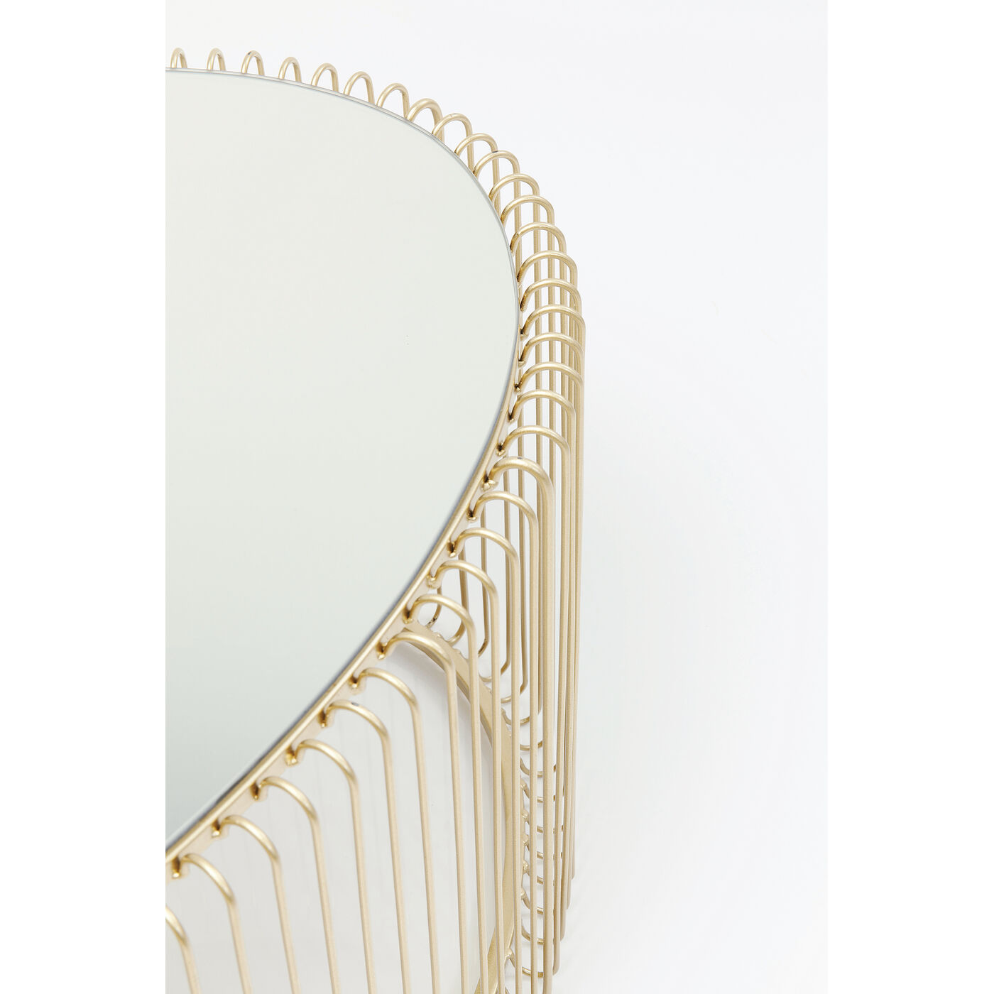 Стол кофейный Wire Uno Brass 60x90 см