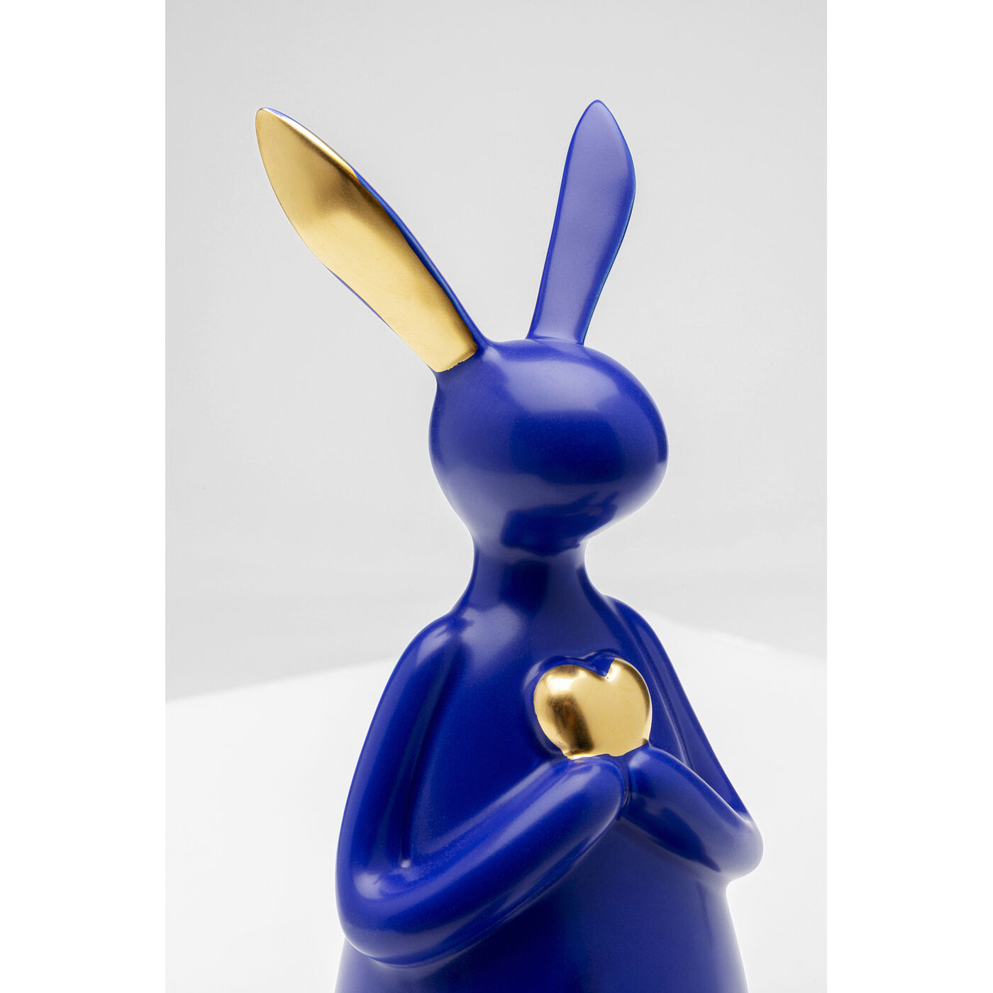 Фигура декоративная Sitting Rabbit Heart Blue 29 см