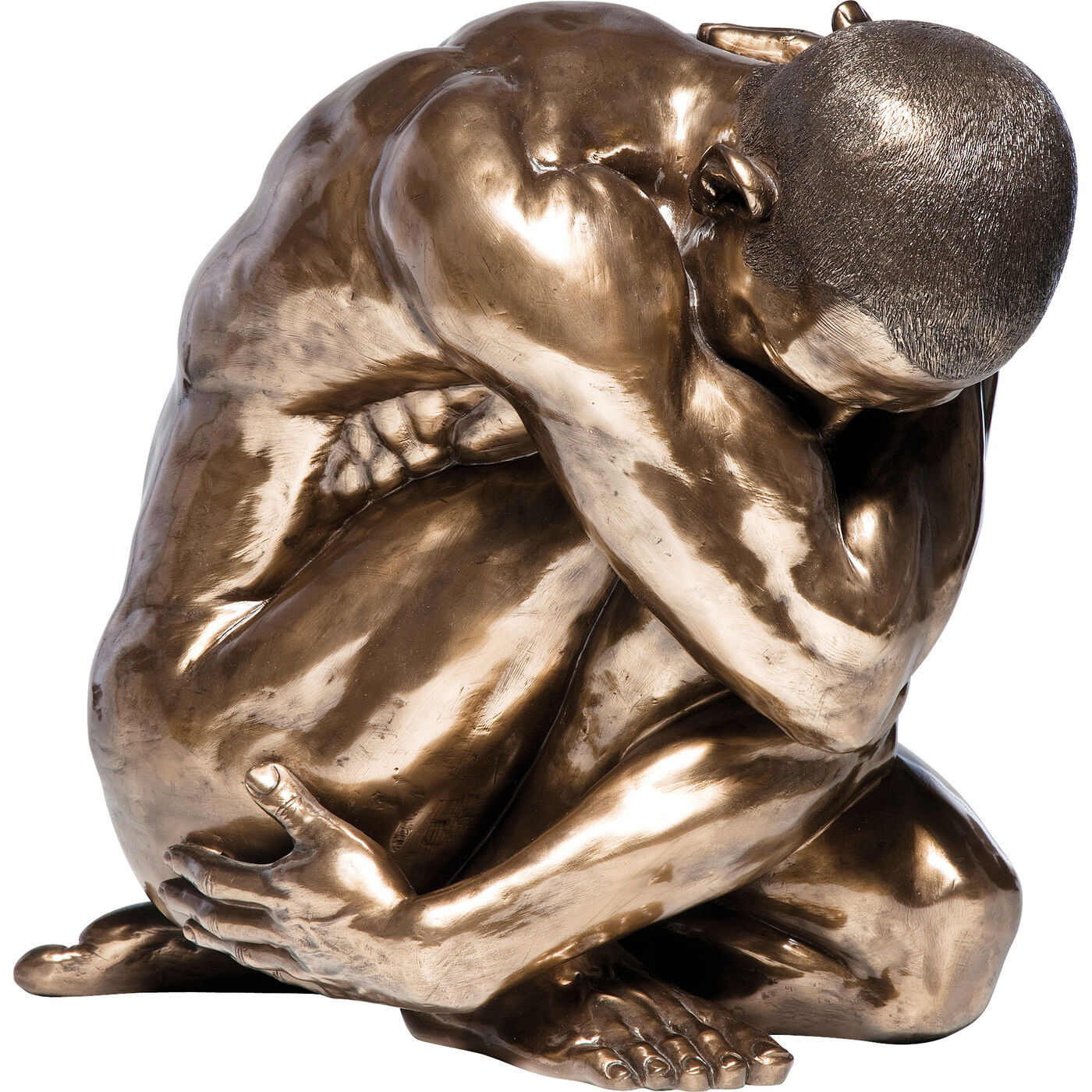 Фигура декоративная Nude Man Hug Bronze 54 см
