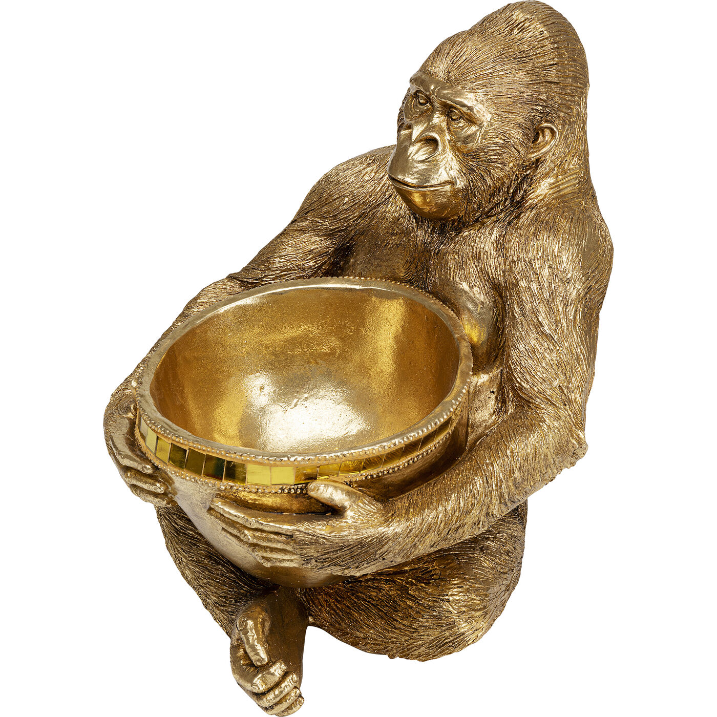 Фигура декоративная Holding Миска Gold