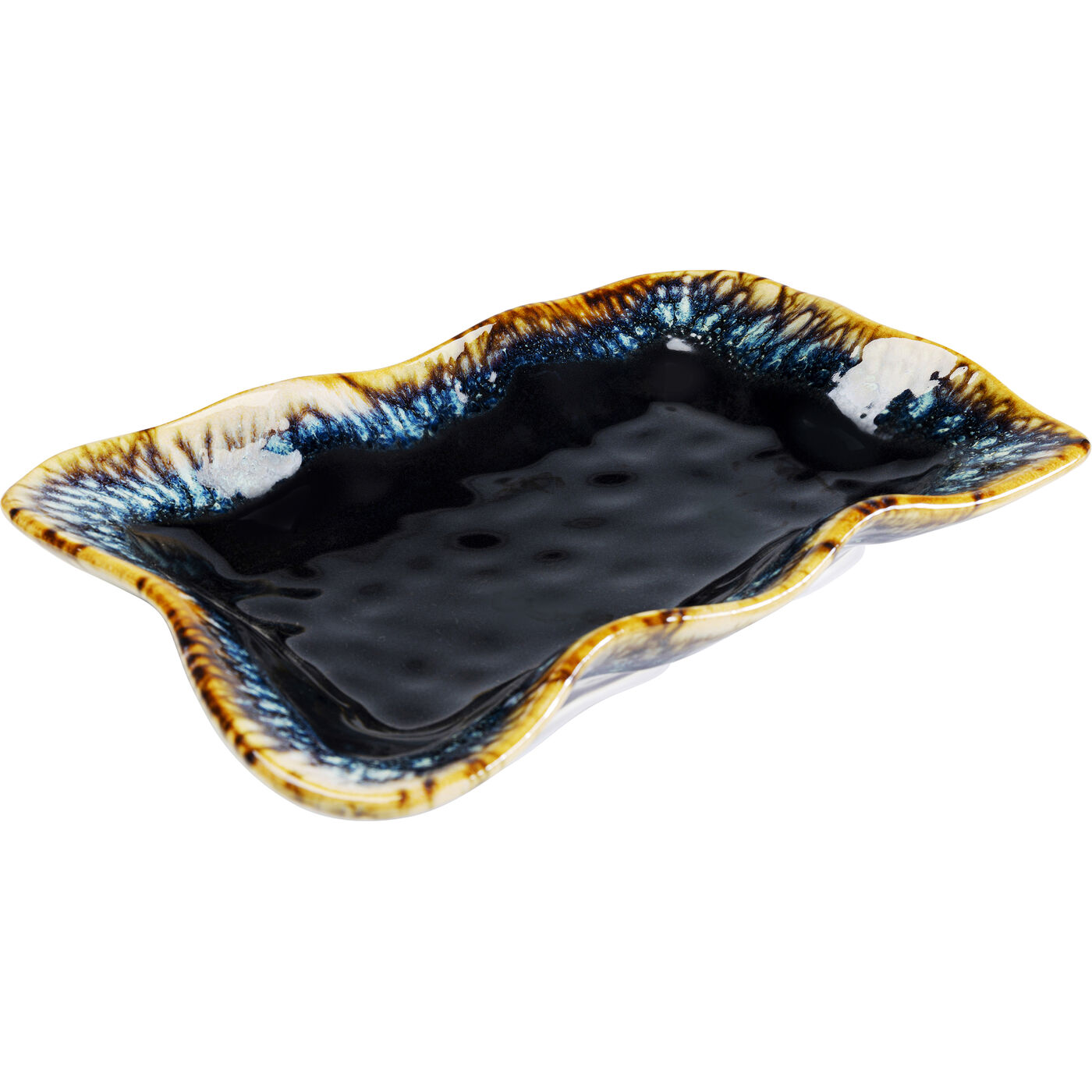 Тарелка сервировочная Lio Dark Blue 17x26 см