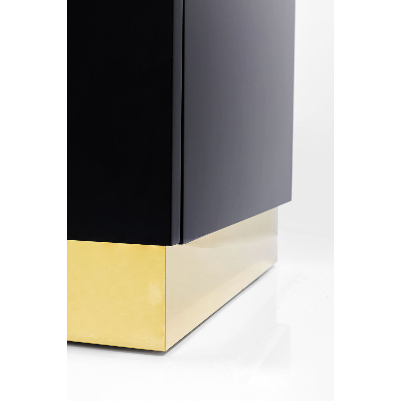 Комод широкий Cracked Black Gold 165x80 см