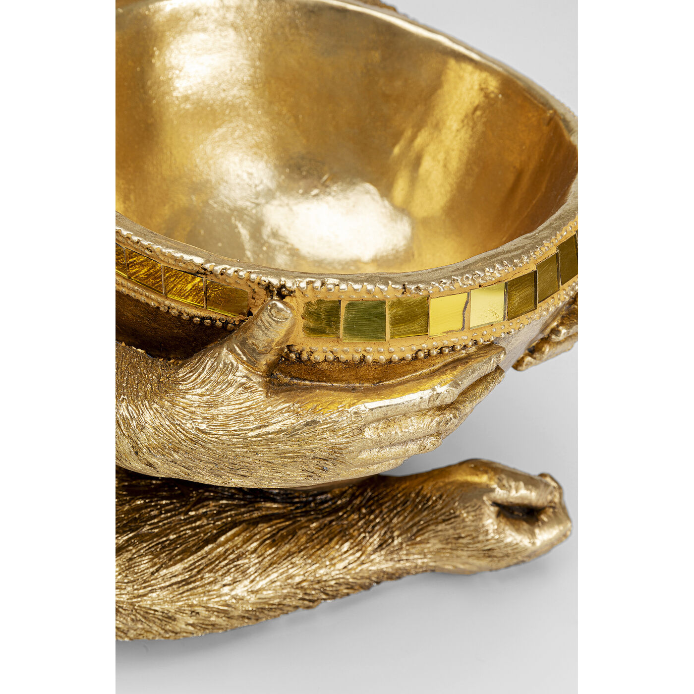 Фигура декоративная Holding Миска Gold