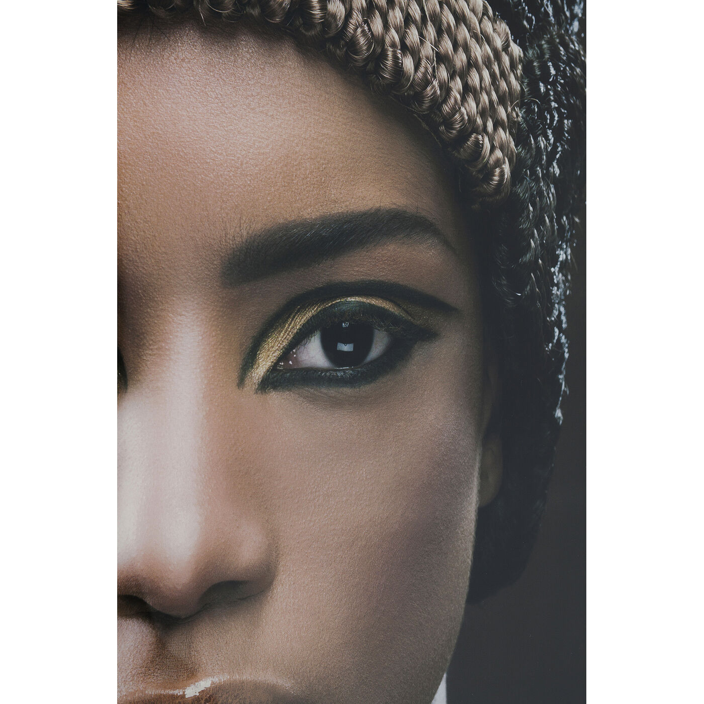Картина стеклянная Royal Headdress Face 100x150 см