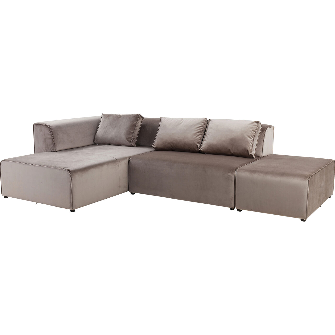 Диван угловой левосторонний Infinity Velvet Taupe Left