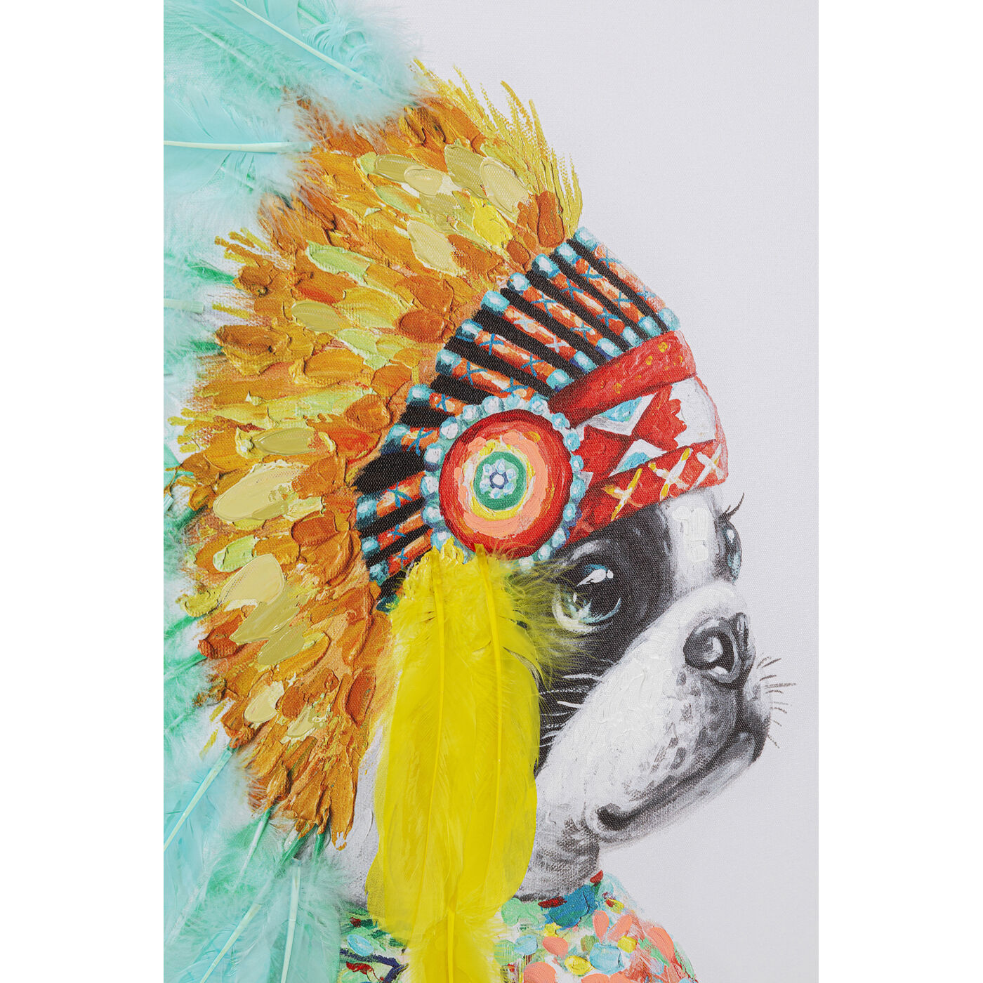 Картина Headdress Dog 80x80 см