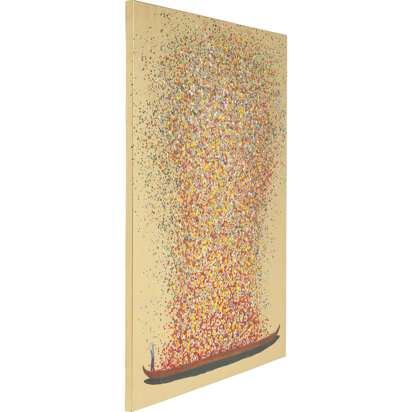 Картина Flower Boat Gold Red 100x80 см