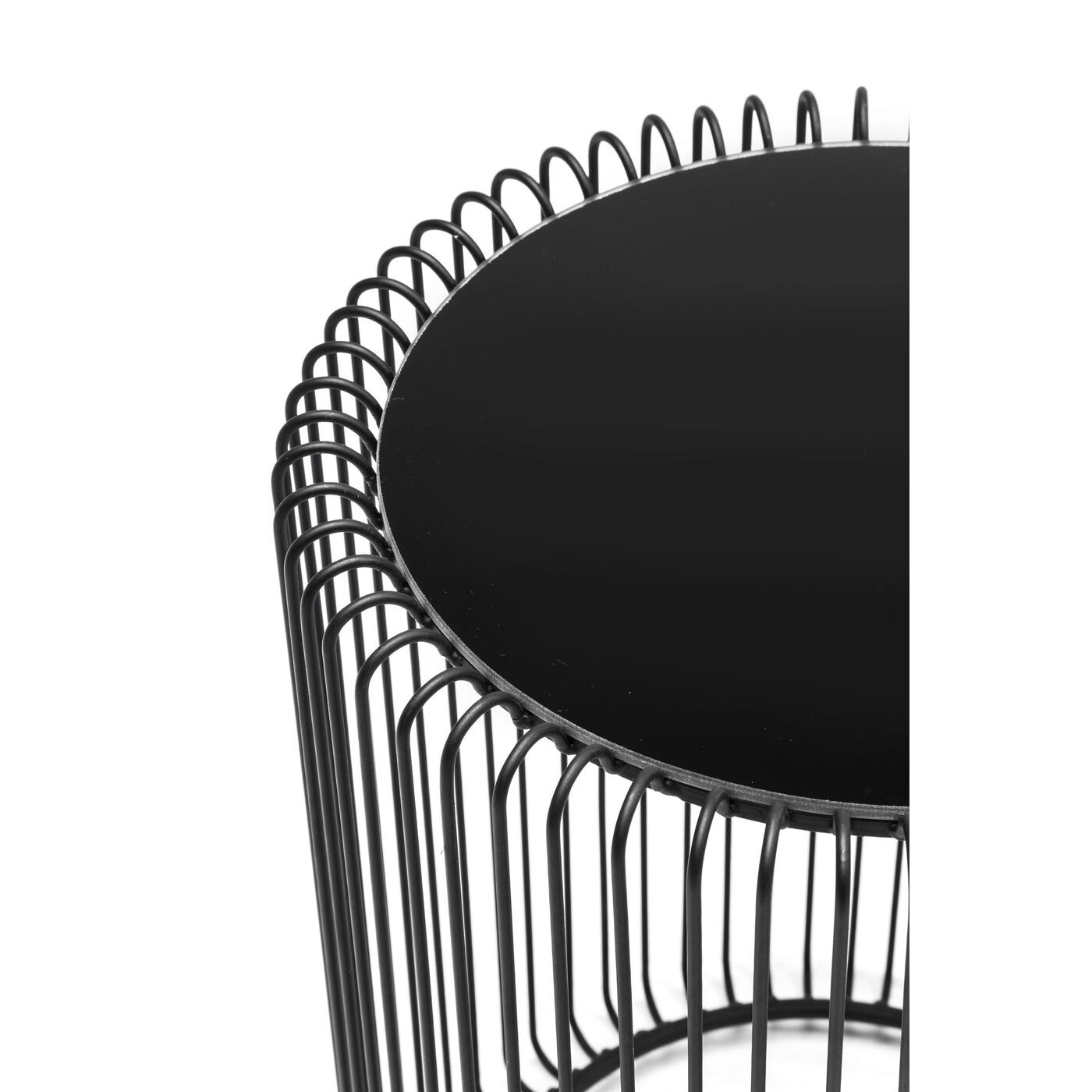 Стол приставной Wire Black Ø44 см (2 шт)