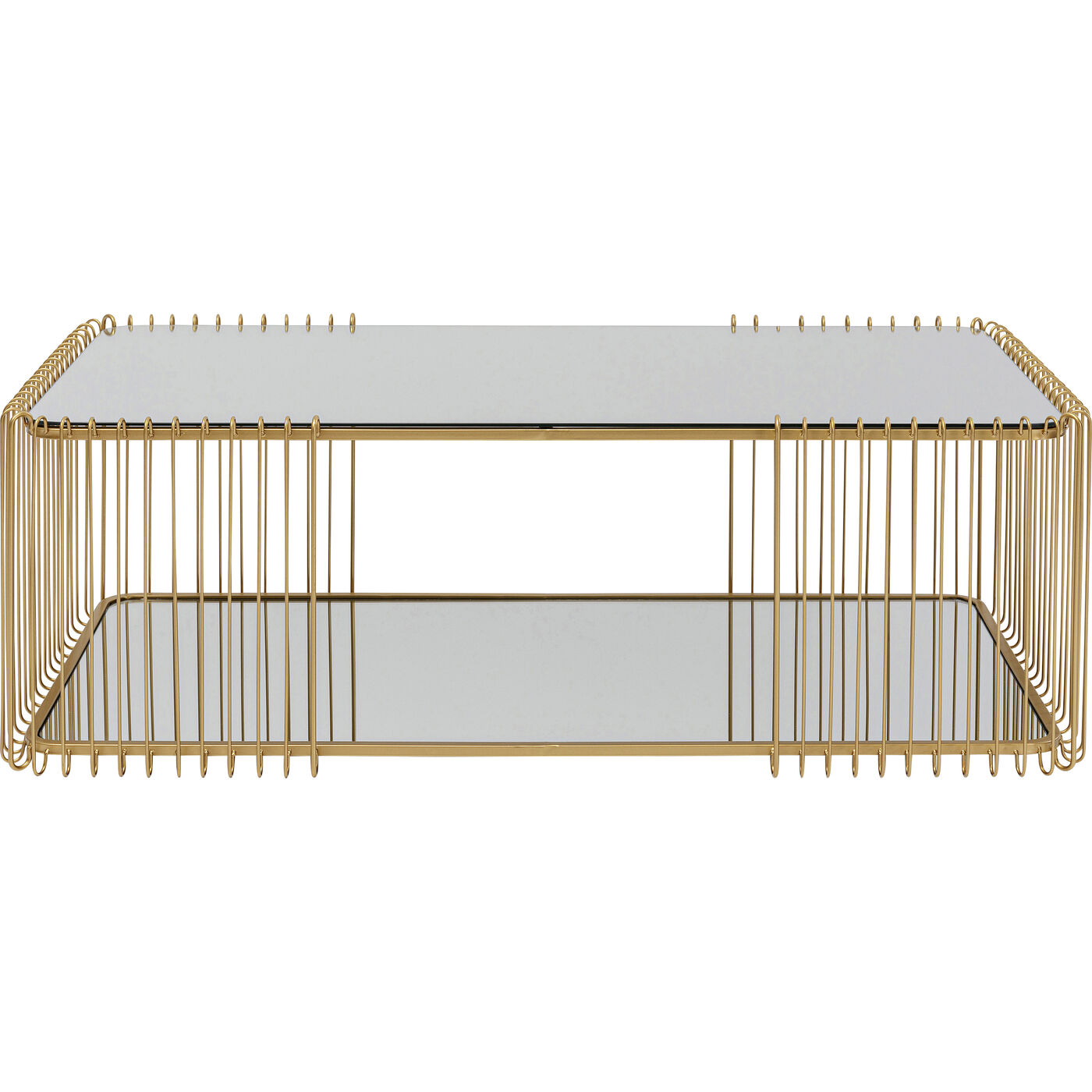 Стол кофейный Wire Double Brass 120x60 см