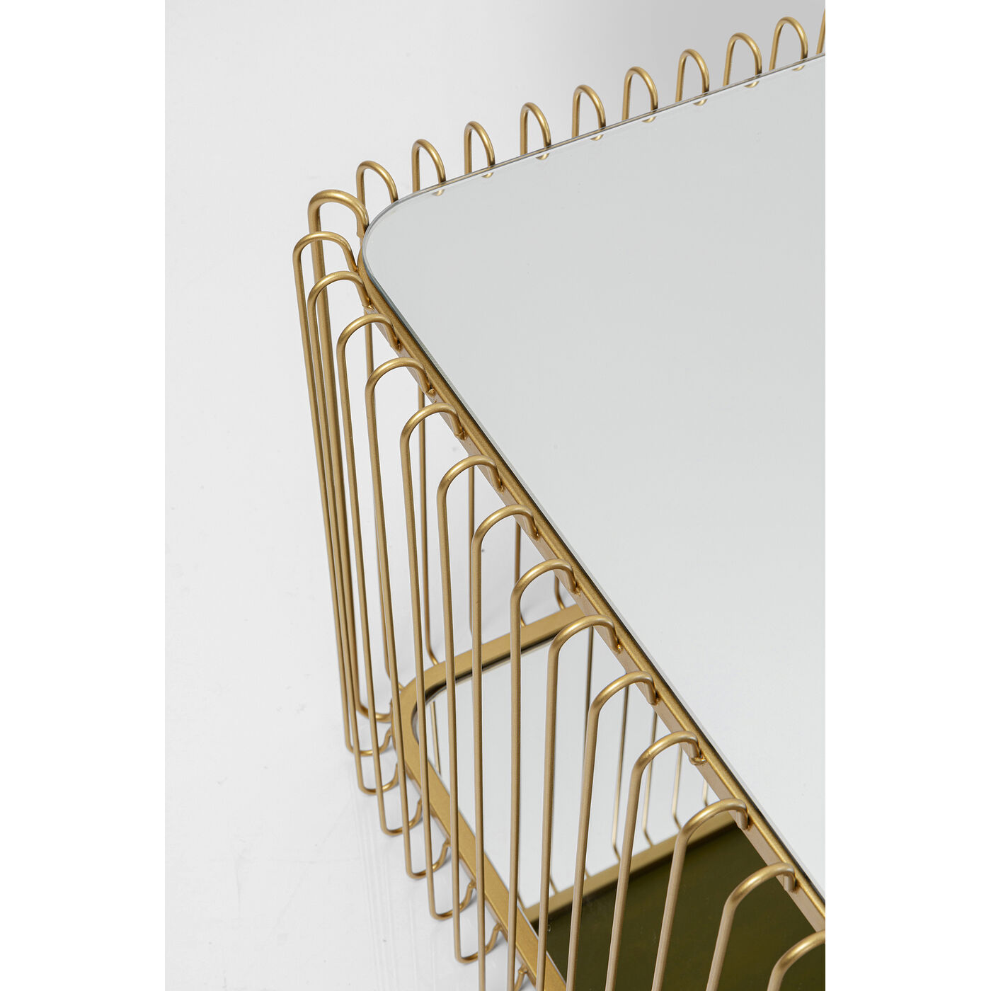 Стол кофейный Wire Double Brass 120x60 см