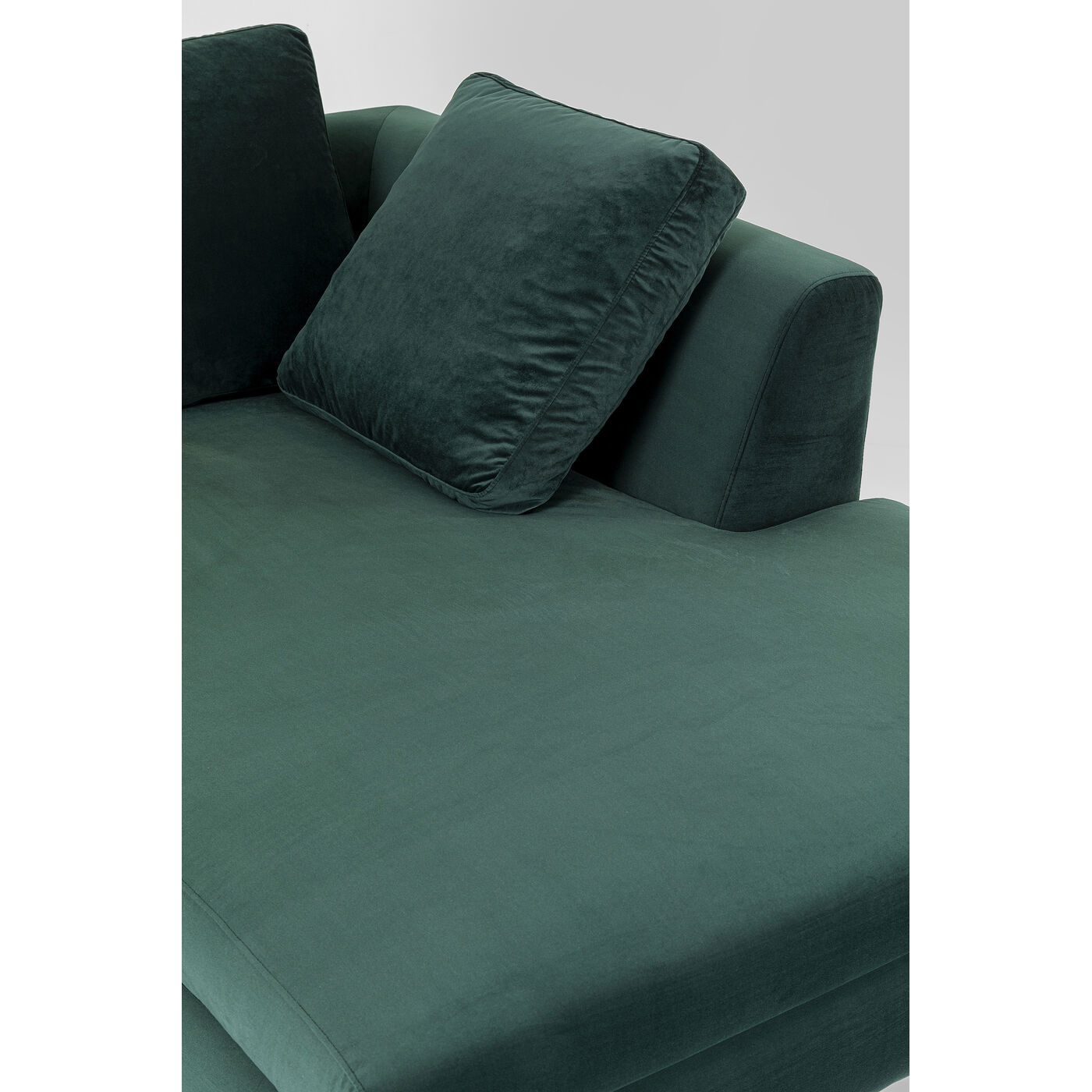 Диван угловой правосторонний Gianni Small Velvet Green Right