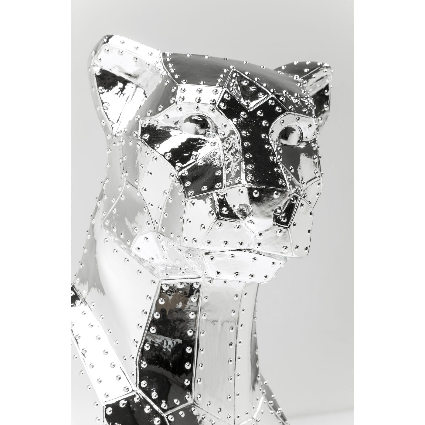 Фигура декоративная Sitting Cat Rivet Chrome
