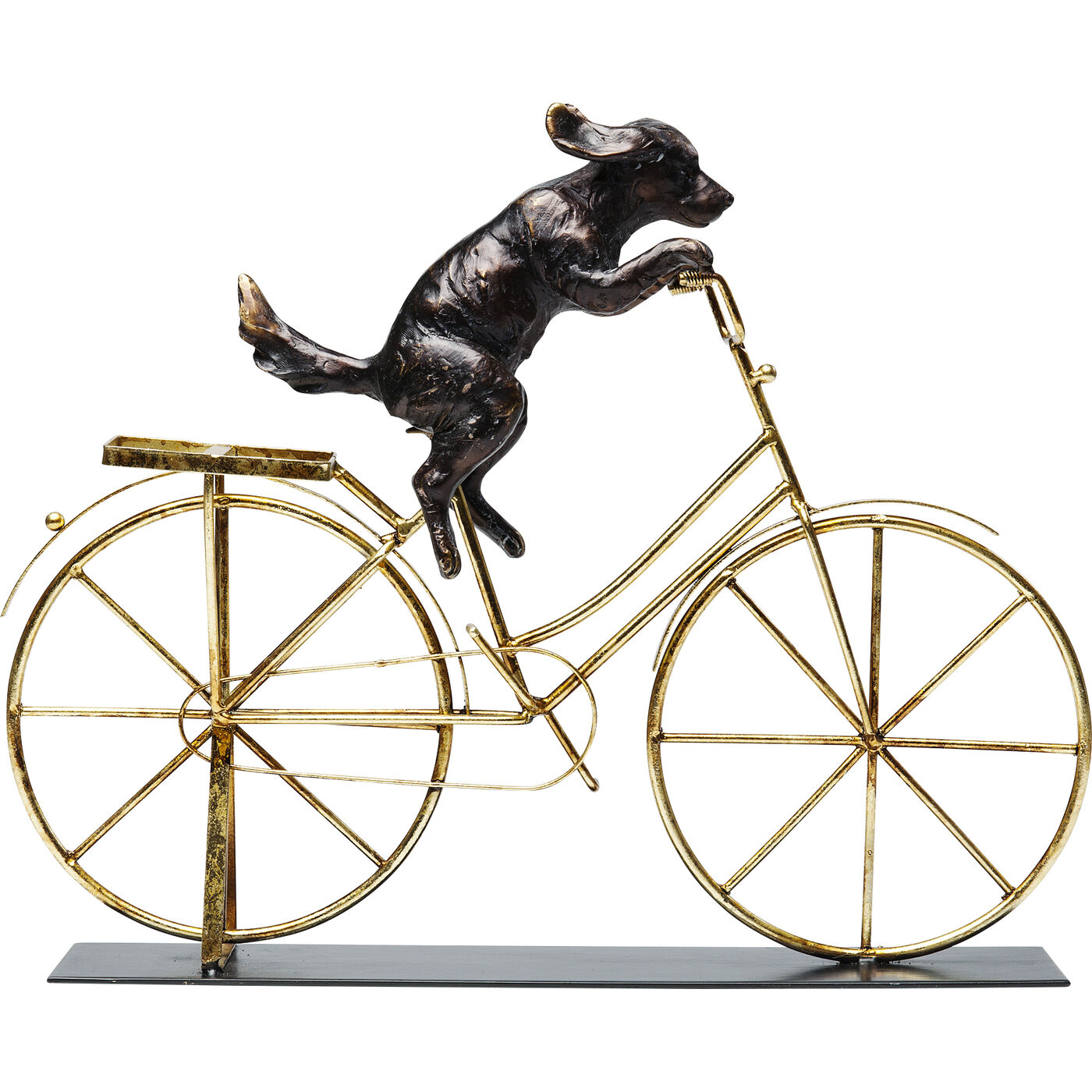 Фигура декоративная Dog With Bicycle "Собака на велосипеде"