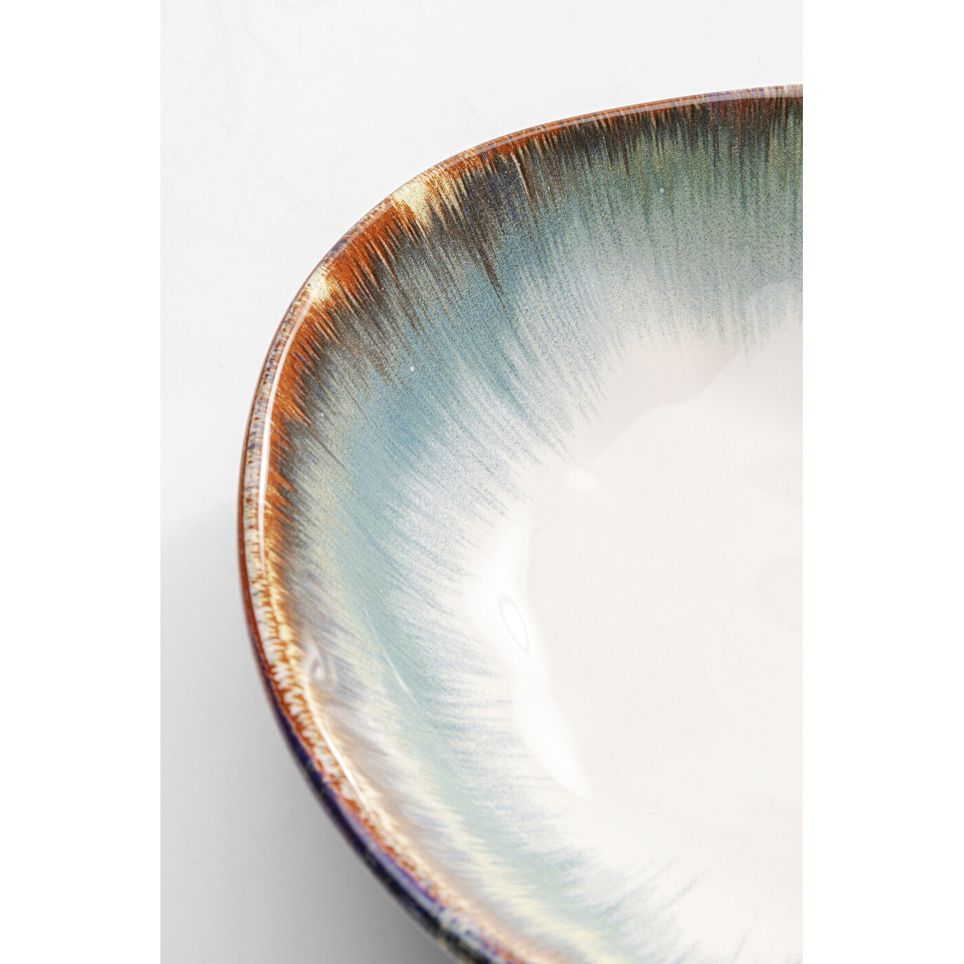 Тарелка глубокая Organic White Blue Ø20 см