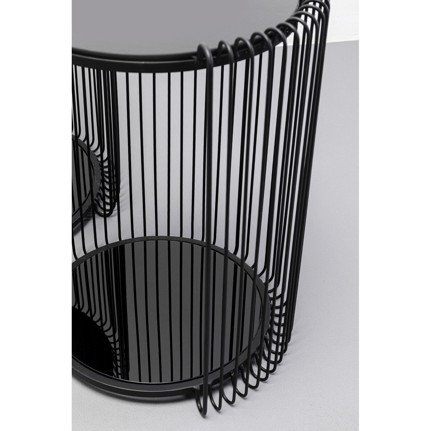 Стол приставной Wire Cut Out Black Ø45 см (2 шт)