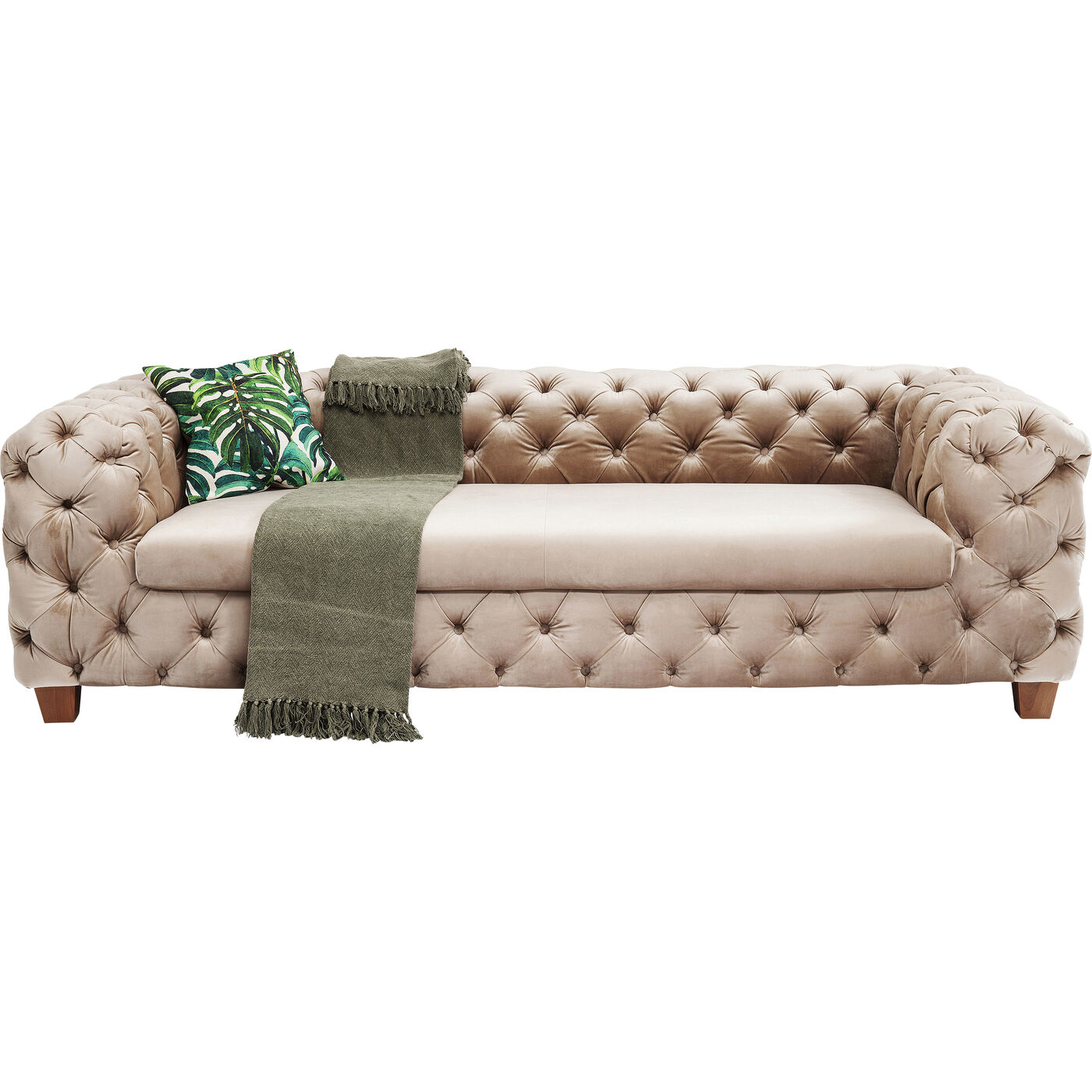 Диван трехместный Desire Velvet Ecru