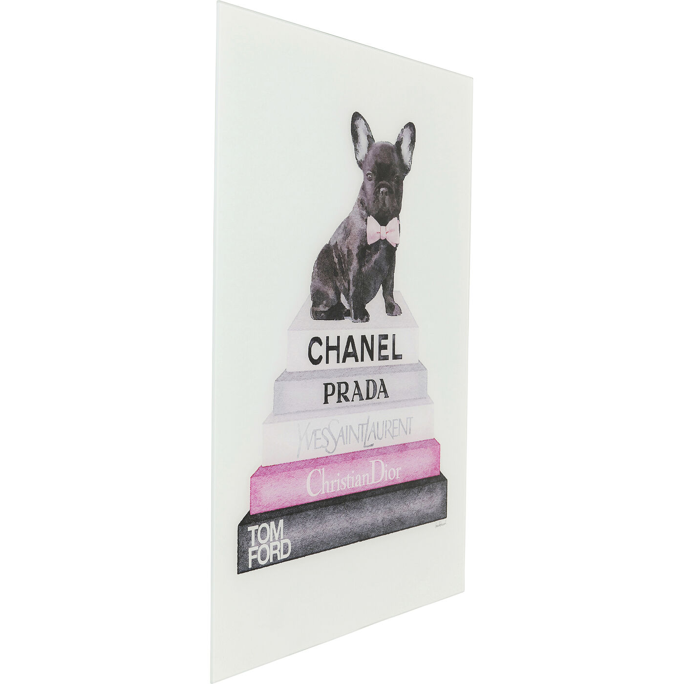 Картина стеклянная Fashion Dog 80x60 см