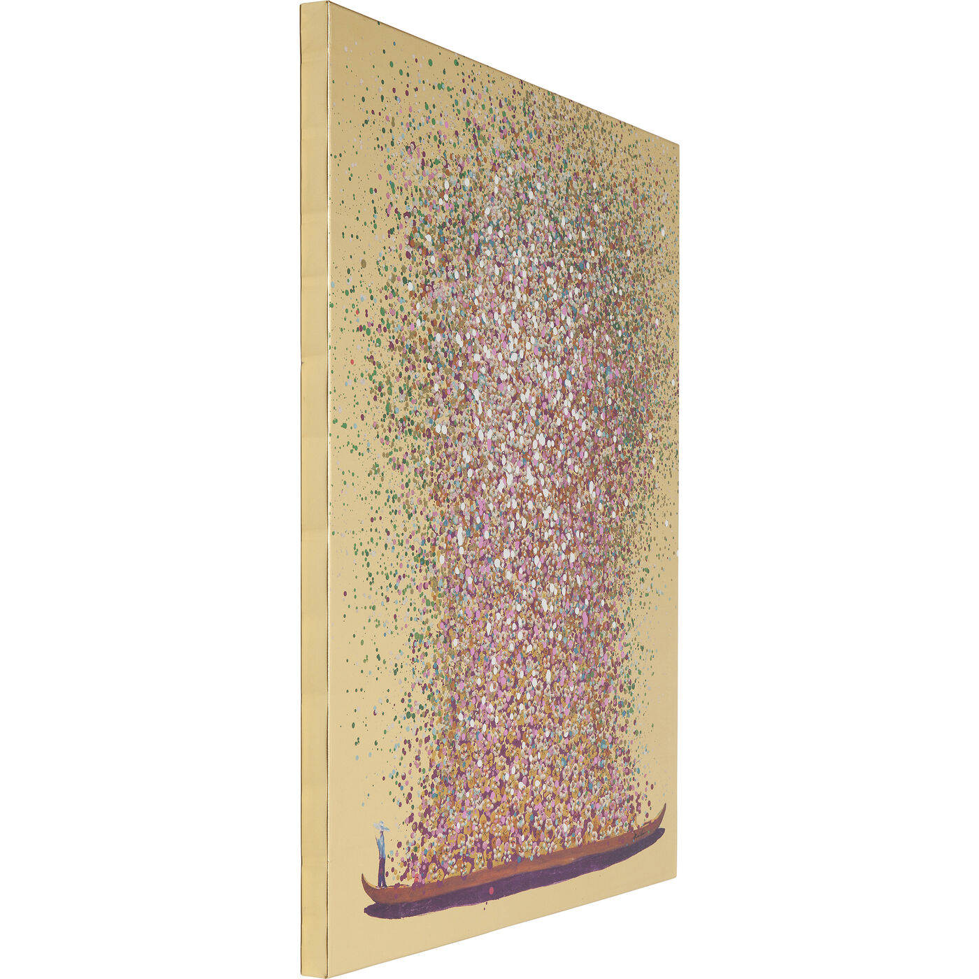 Картина Flower Boat Gold Pink 160x120 см