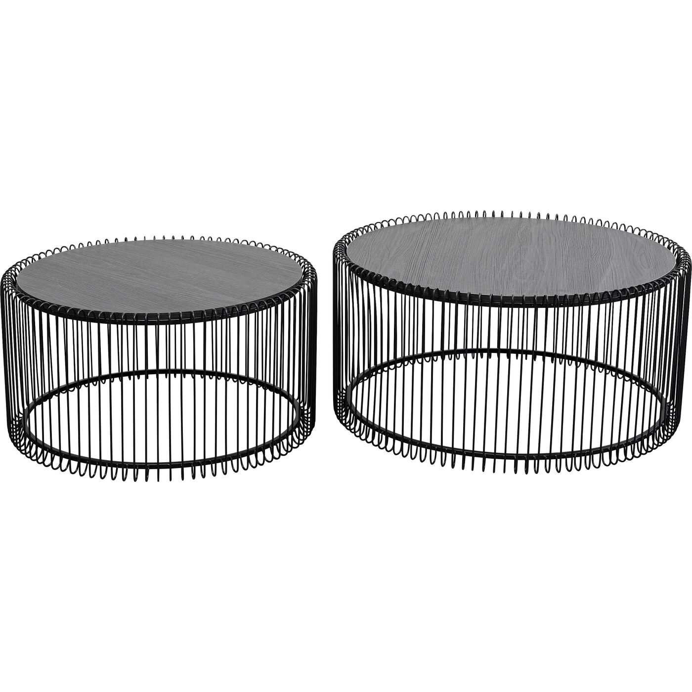 Стол кофейный Wire Black Wood (2/Set)
