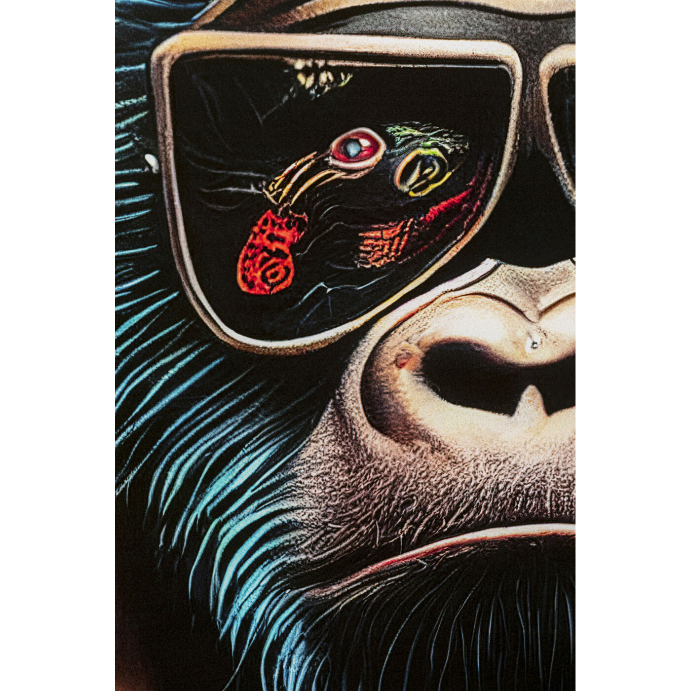 Картина стеклянная Fashion Gorilla 60x80 см