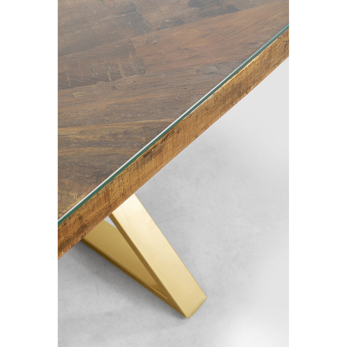 Стол Conley Cross Brass 180x90