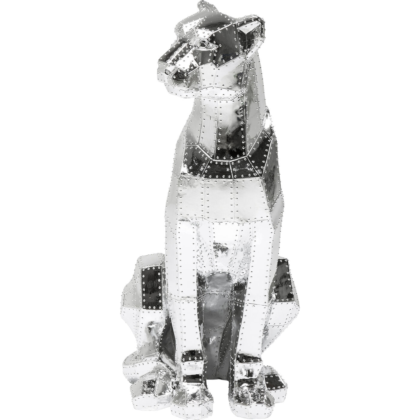 Фигура декоративная Sitting Cat Rivet Chrome