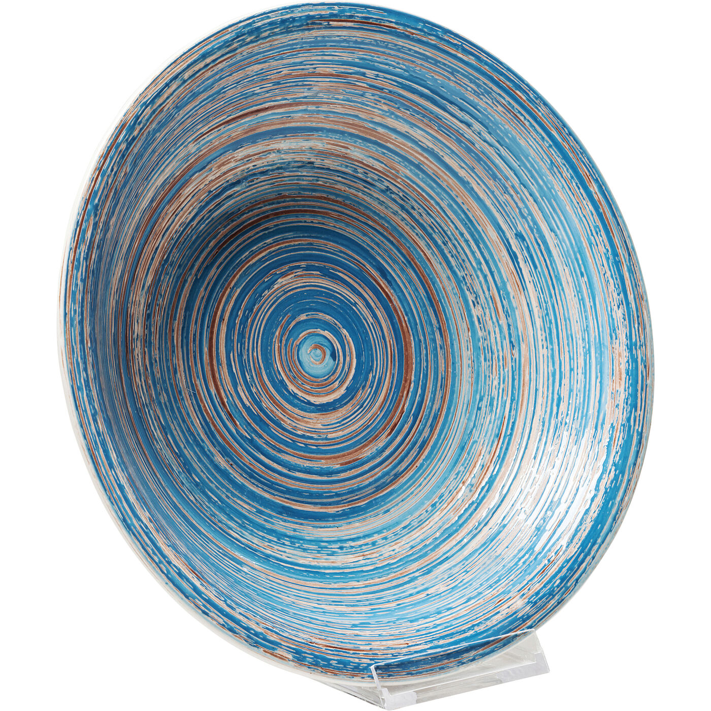 Тарелка глубокая Swirl Blue Ø21 см