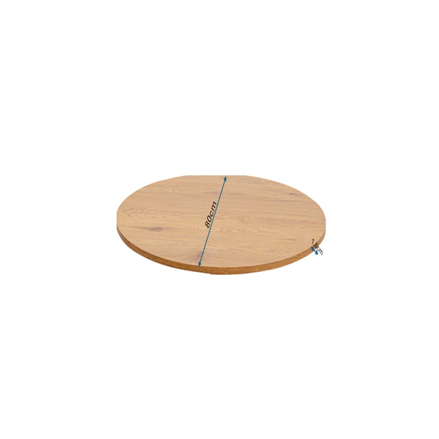 Столешница Schickeria Black Ø80см
