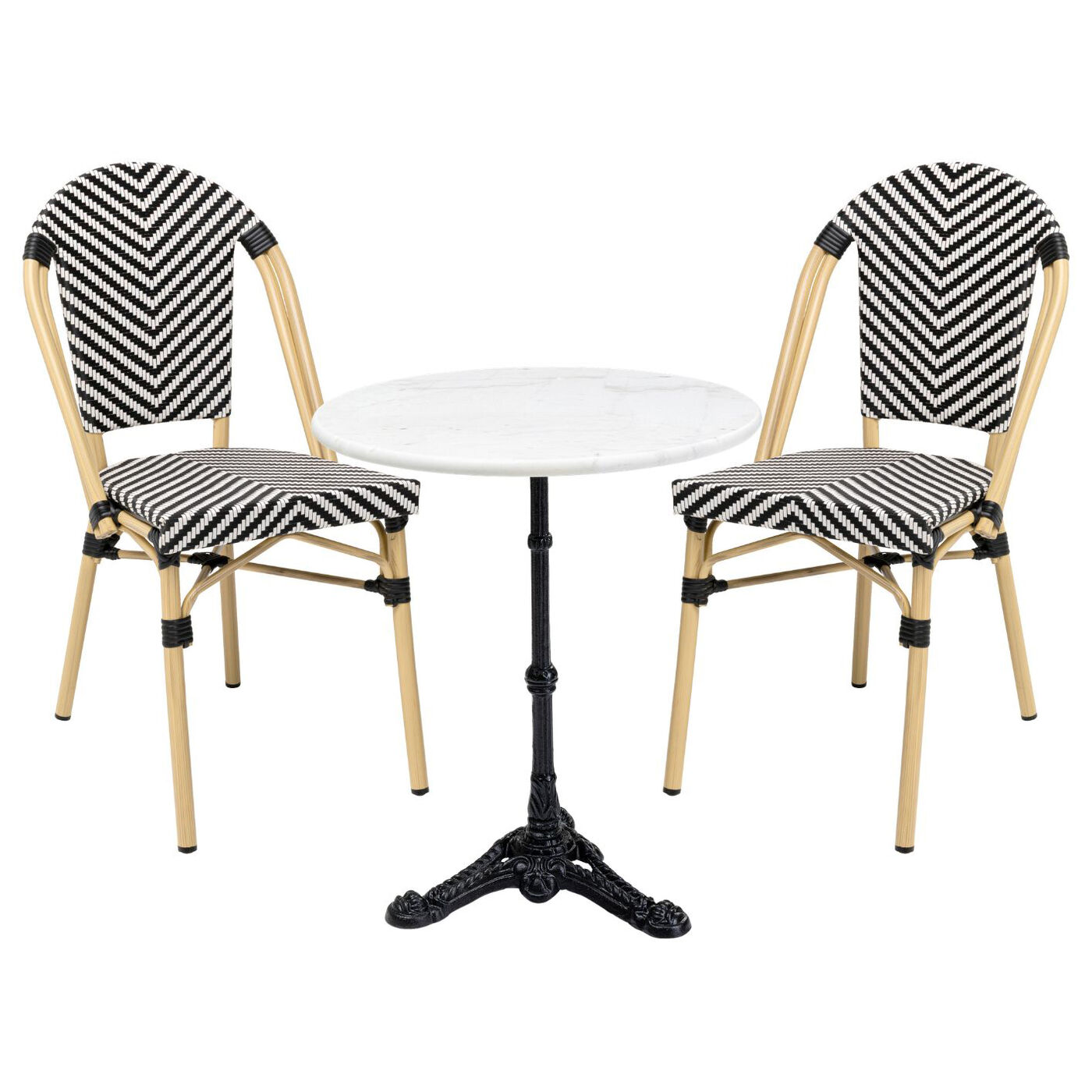 Garden Set French Bistro black (3/part)