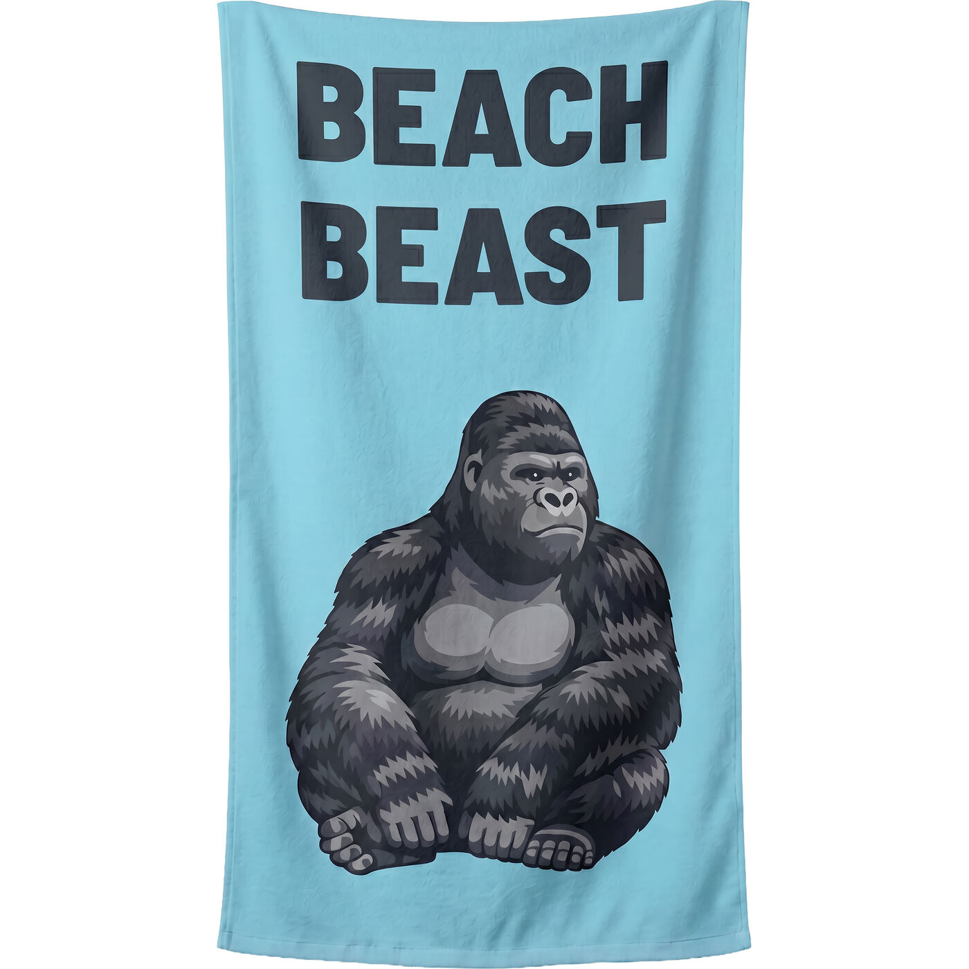 Beach Towel Beast 90x170cm blue
