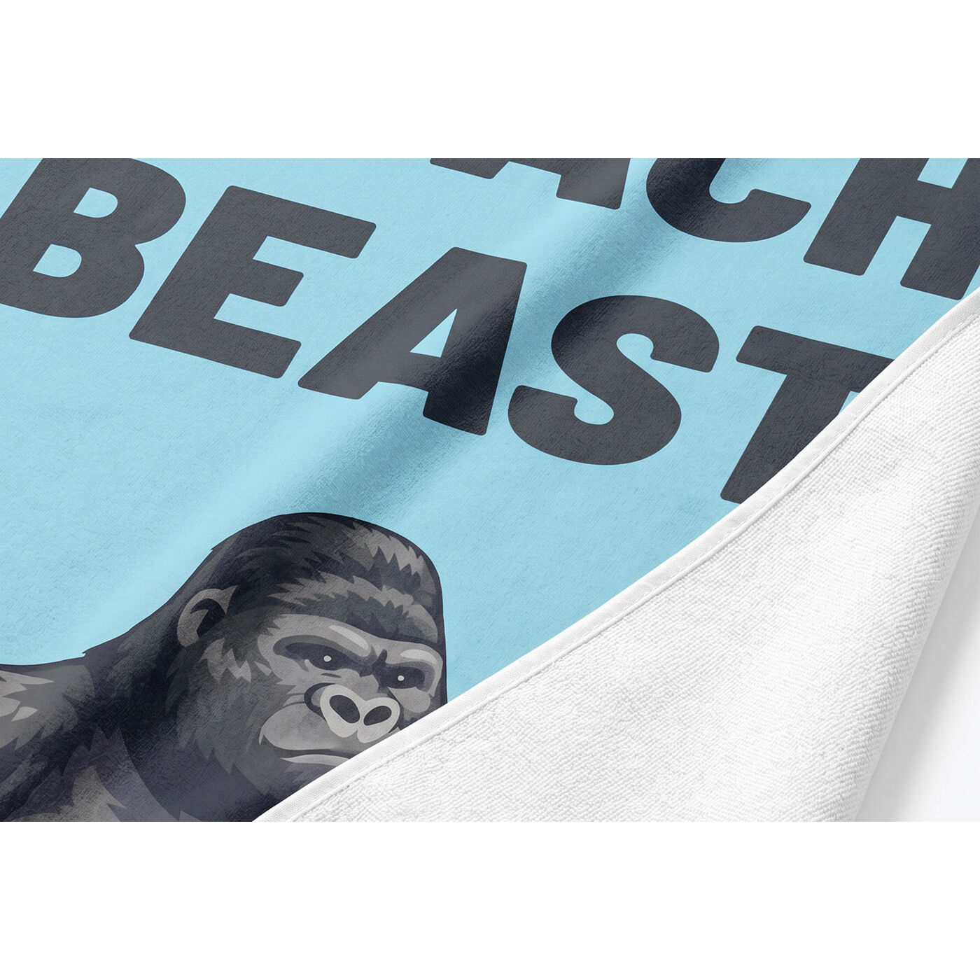 Beach Towel Beast 90x170cm blue