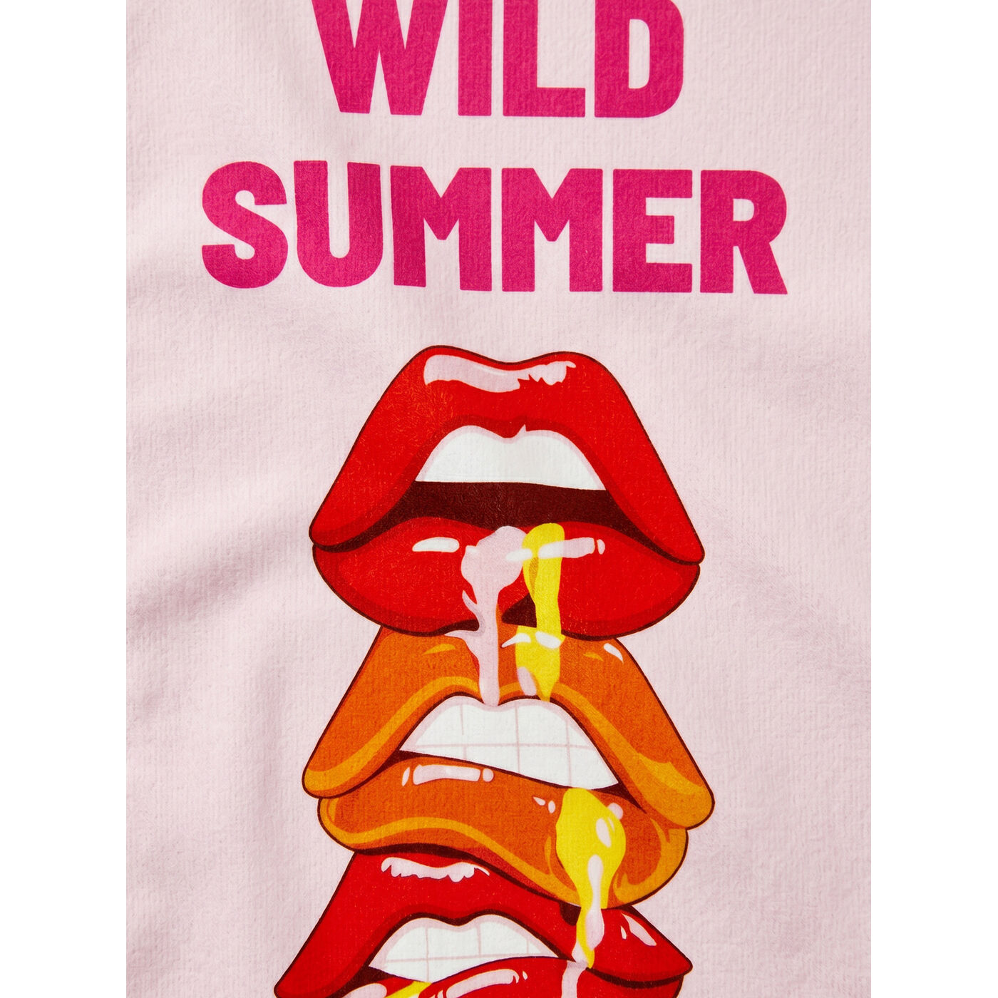 Beach Towel Wild Summer 90x170cm pink