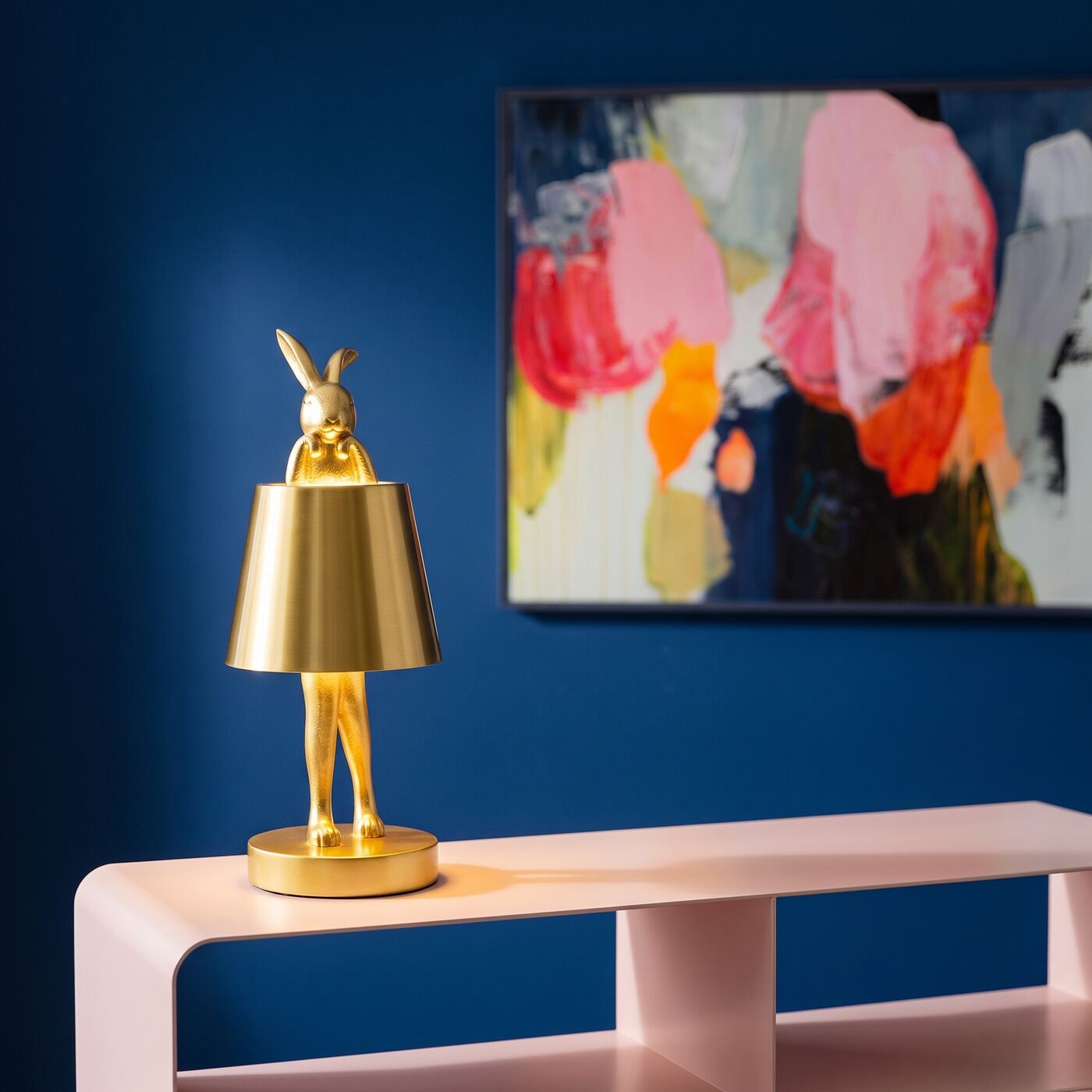 Светильник настольный Animal Rabbit LED Gold 29cm