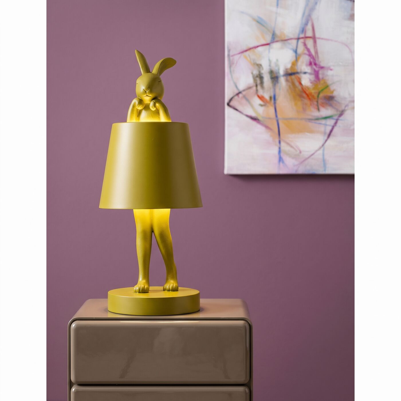 Светильник настольный Animal Rabbit LED Green 29cm