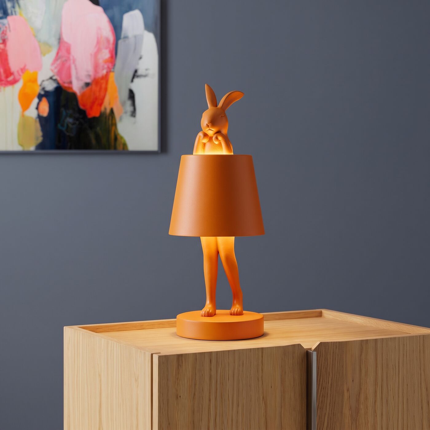 Светильник настольный Animal Rabbit LED Orange 29cm
