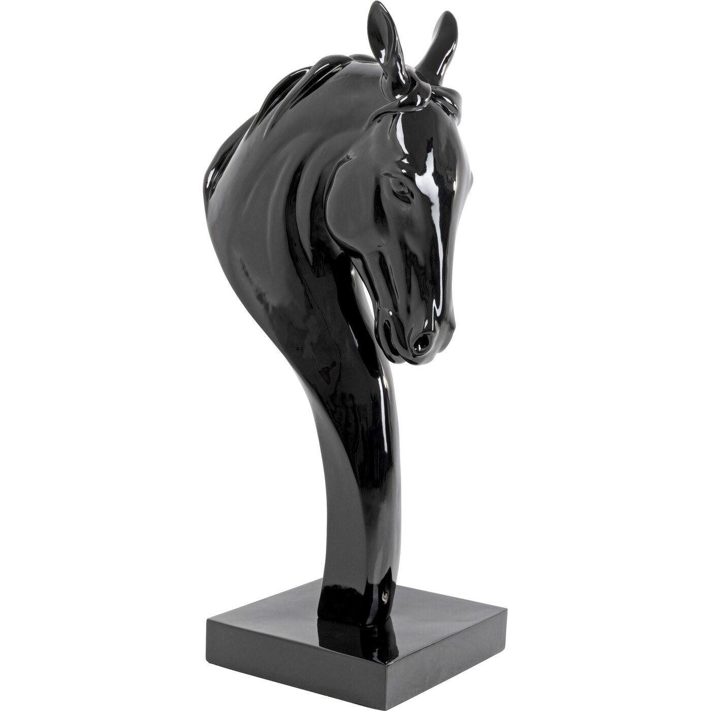 Фигура декоративная Horse Head Black 180cm