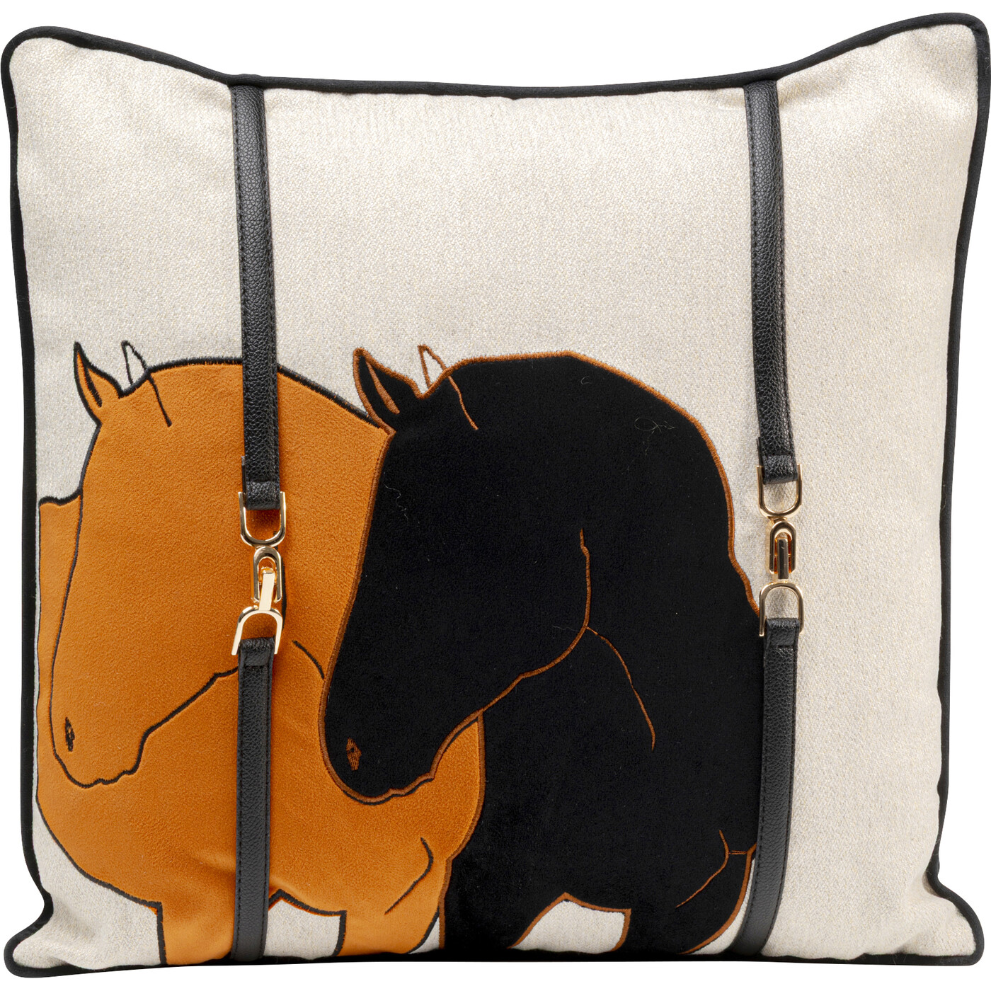 Cushion Horse Date Orange 45x45cm