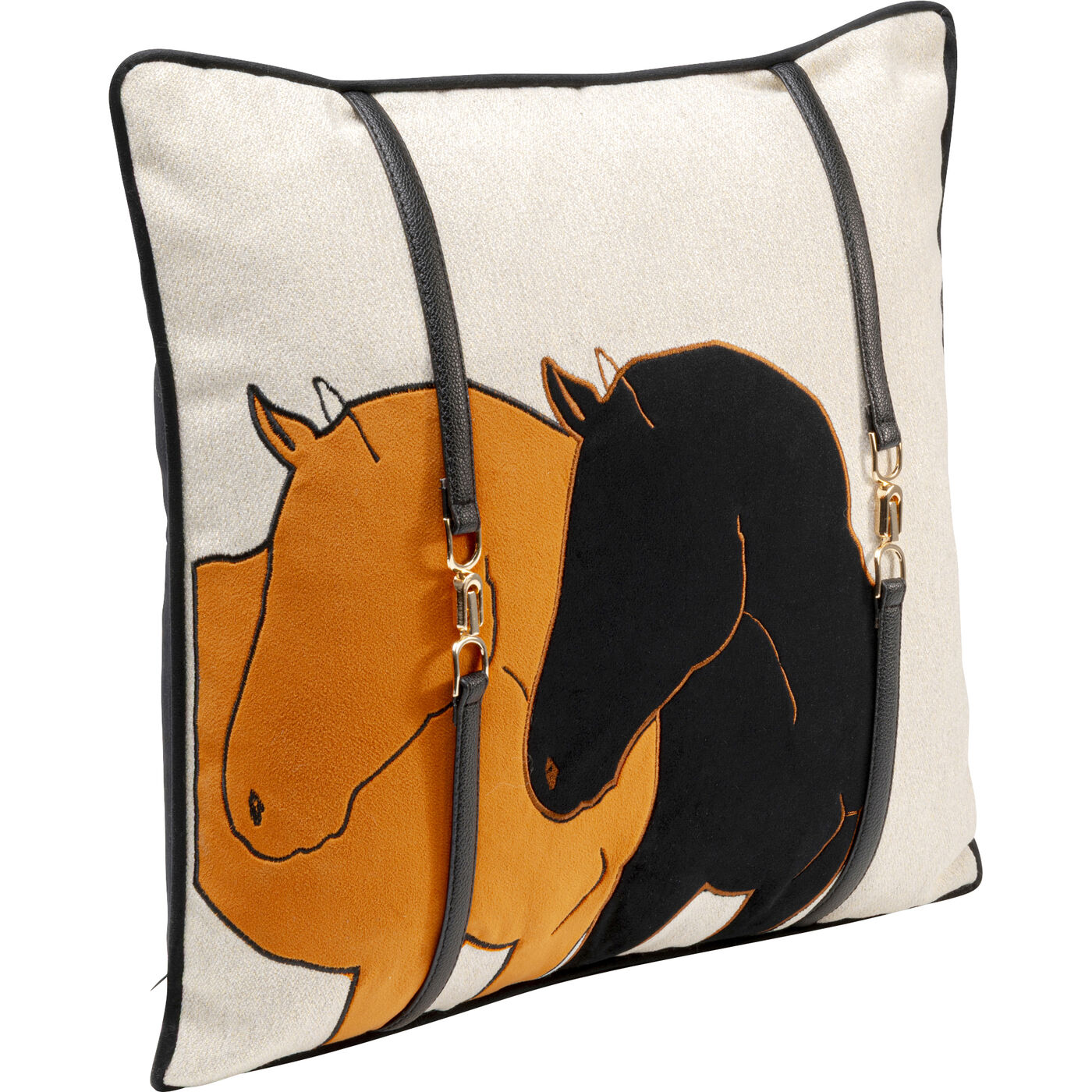 Cushion Horse Date Orange 45x45cm
