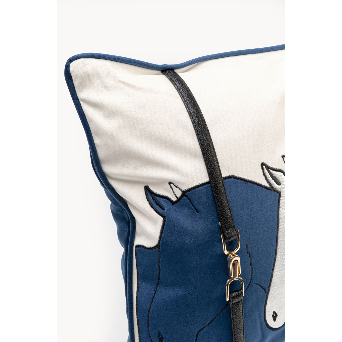 Cushion Horse Date Blue 45x45cm