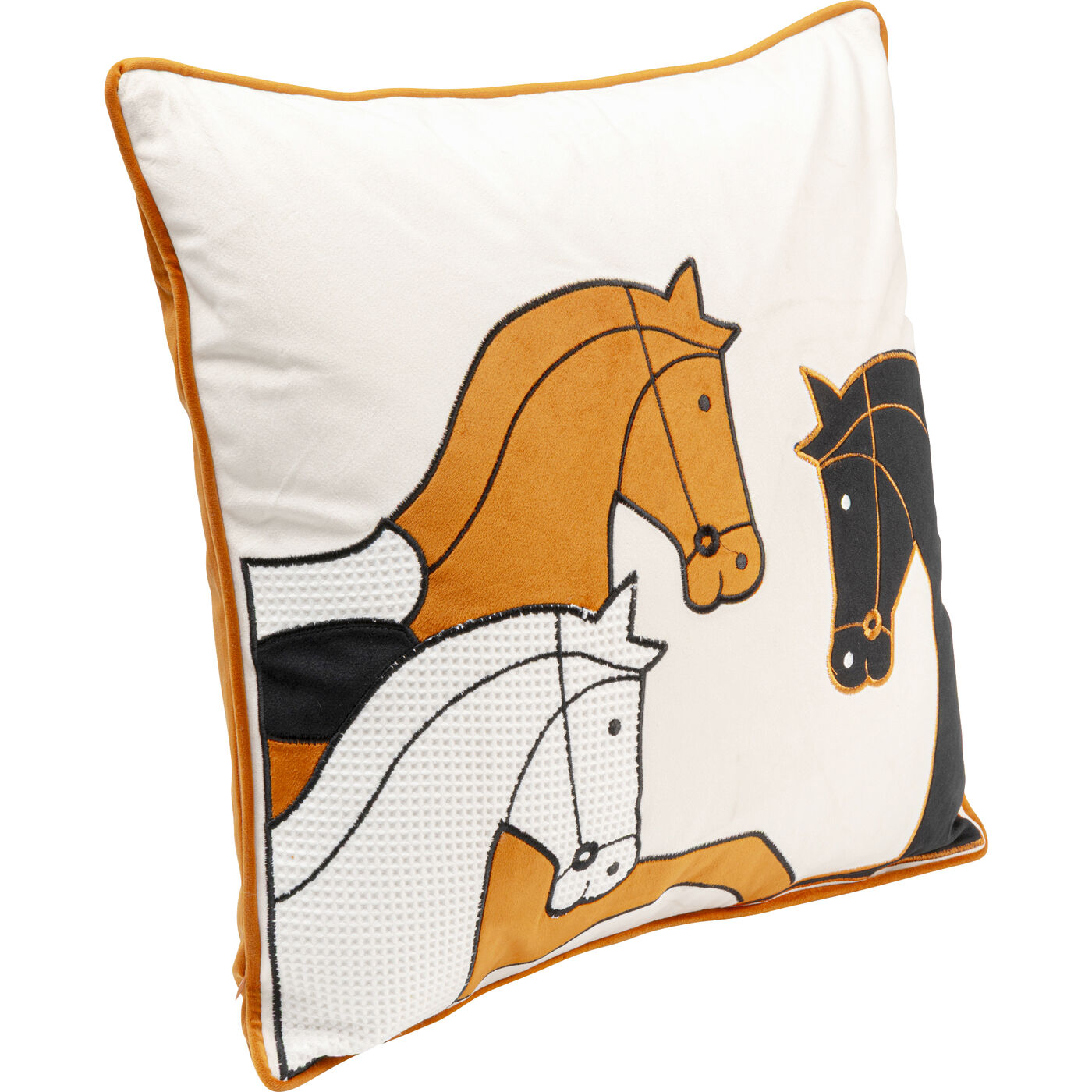 Cushion Horse Trio 45x45cm