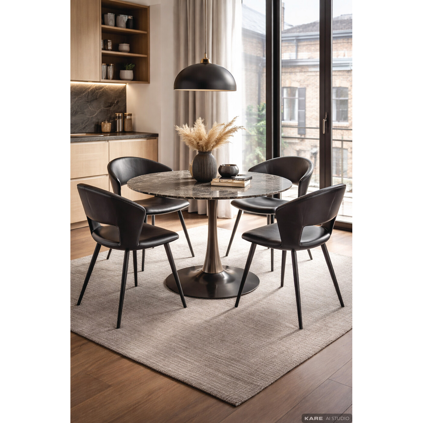 Table  High Society Grey Ø110cm