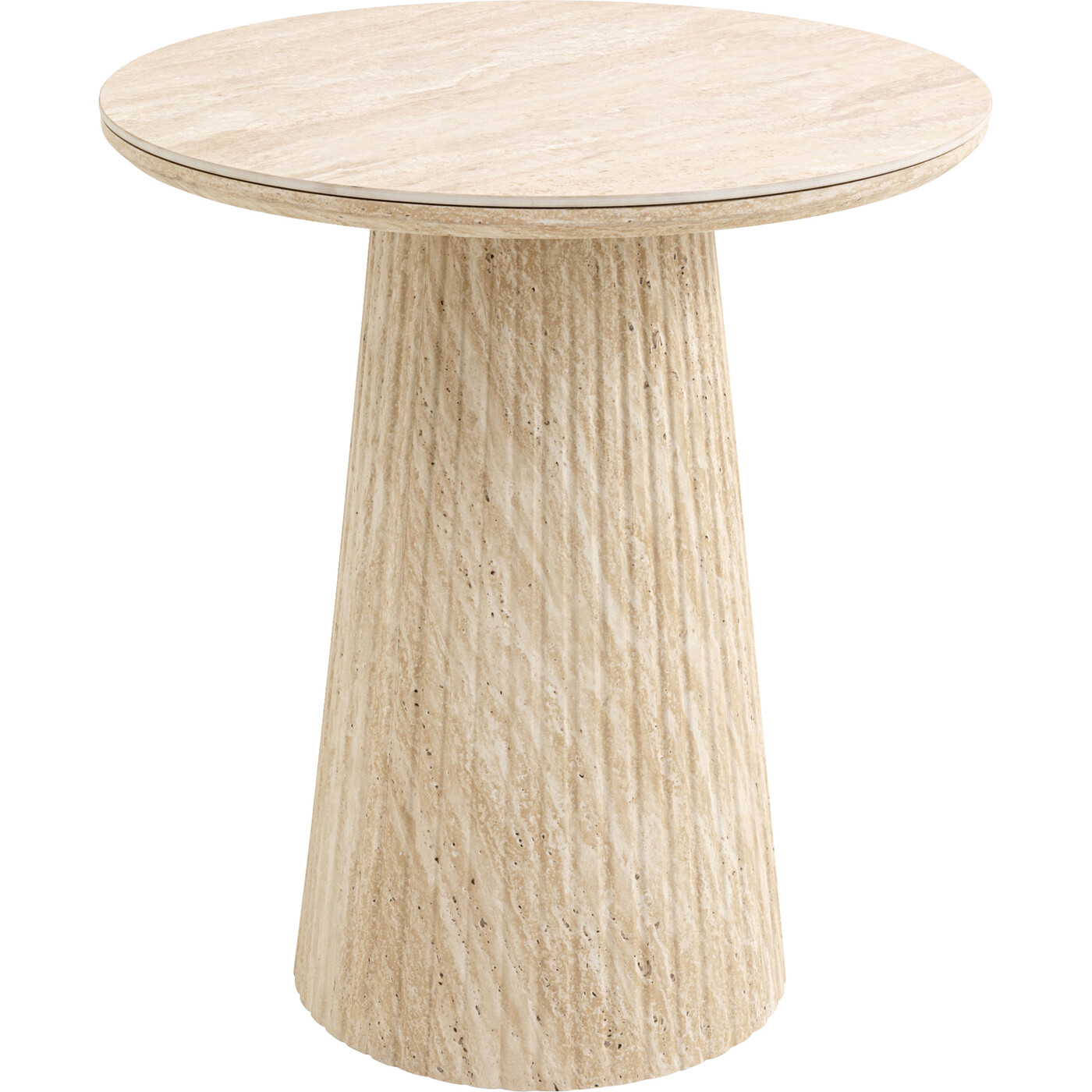 Side Table Alma Travertin Ø50cm