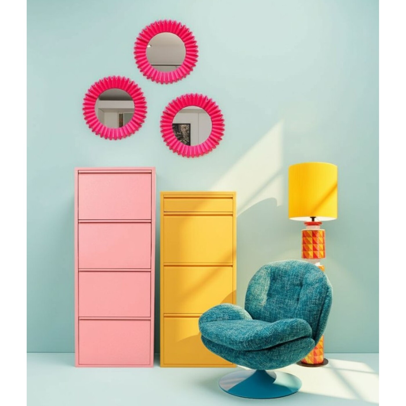Shoe Container Caruso 3 Plus 1 Yellow (MO)