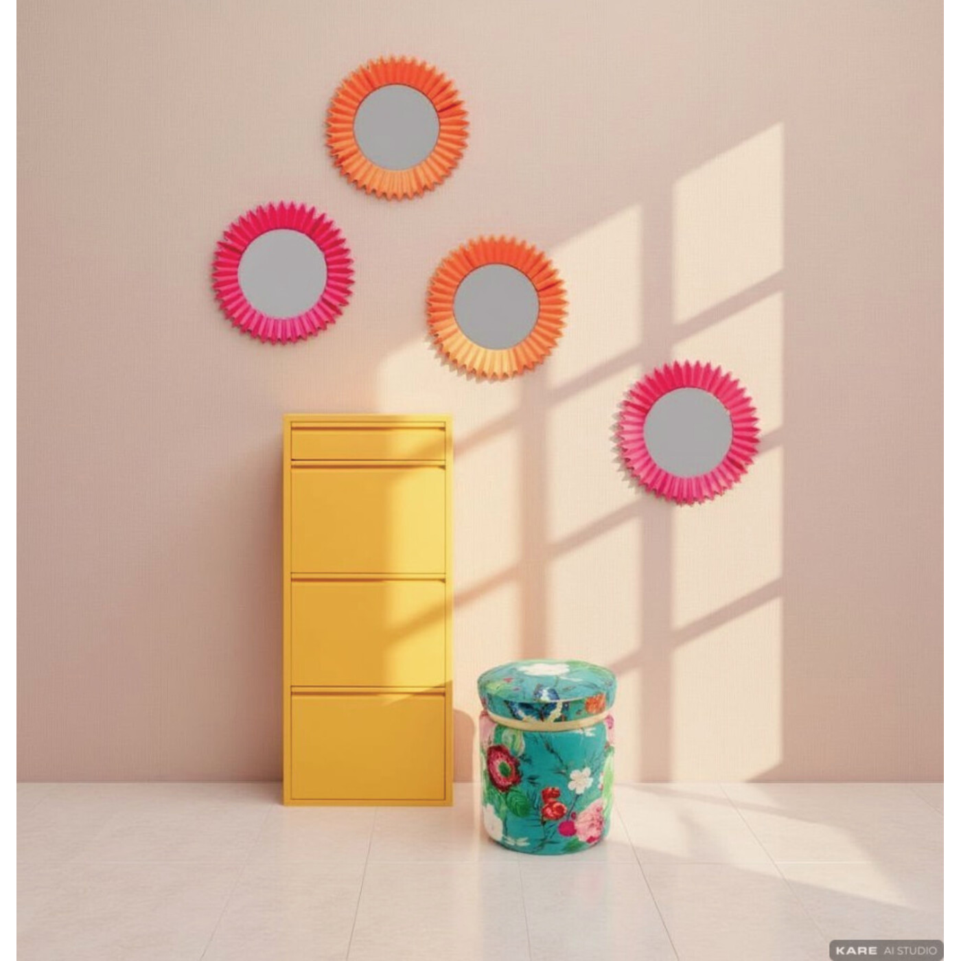 Shoe Container Caruso 3 Plus 1 Yellow (MO)