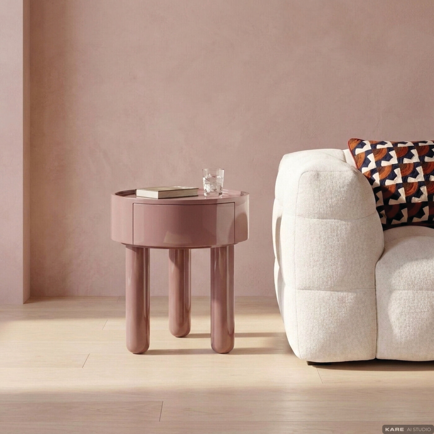 Side Table Lolly Mocha Mousse 45x51cm