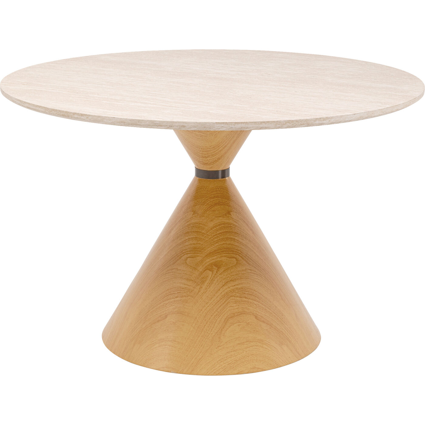 Table Cono Travertin Oak Ø120cm
